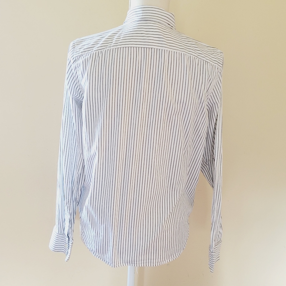 Lrl Striped Button Down Size Medium - image 5